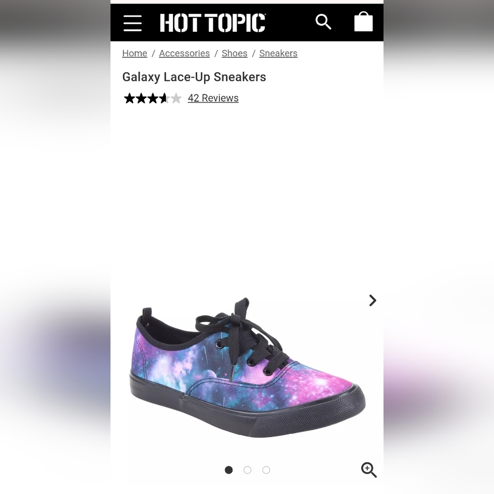 Hot Topic Galaxy Sneakers